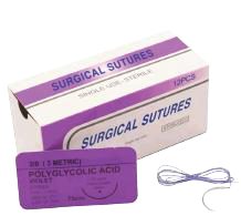 Fil de suture polyglycolique résorbable