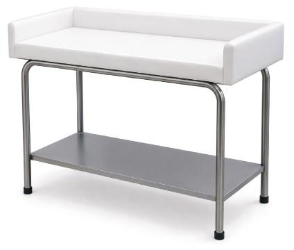Table à langer médicale avec étagère inox