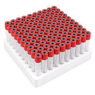 Tube de prélèvement rouge