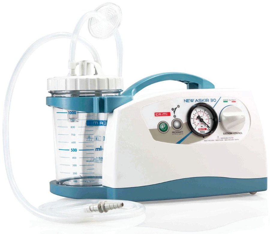 Aspirateur à mucosités CA-MI New Askir 30 Proximity, bocal Makrolon 2 L