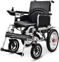 Fauteuil roulant électrique compact motorisé KWF – Mobilité et transfert des patients à Abidjan