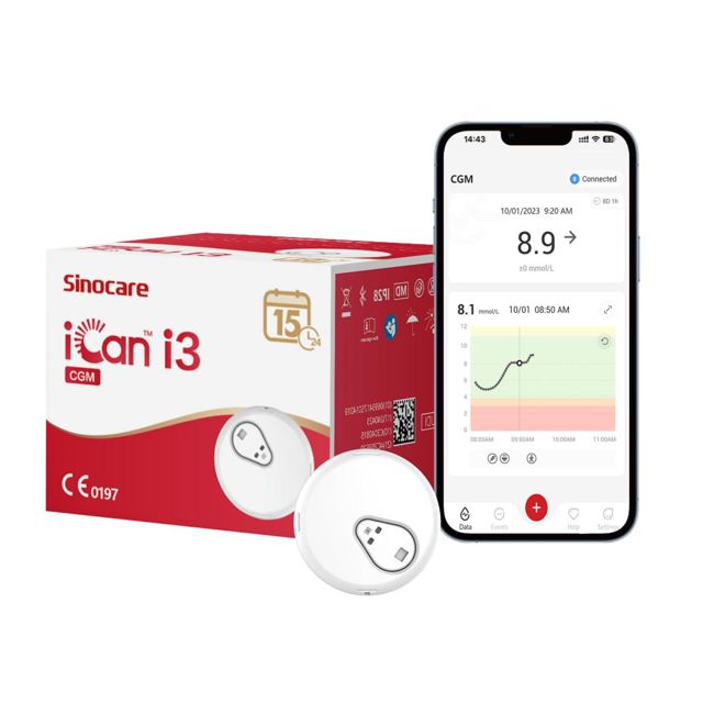 Capteur de glucose en continu iCan i3 (15 jours)